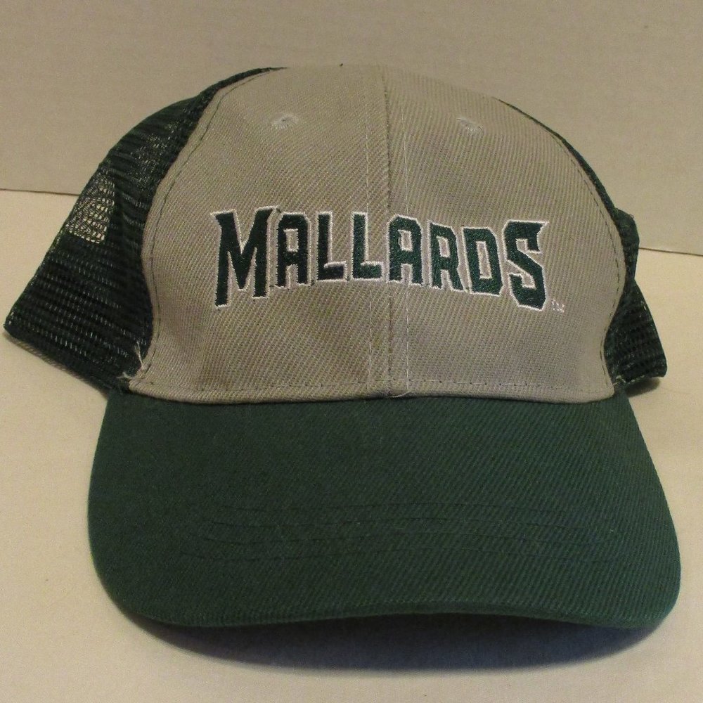 Madison Mallards Hat Men Minor League Baseball Green Gray White Snapback Hat